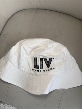 LIV Miami Beach White Bucket Hat
